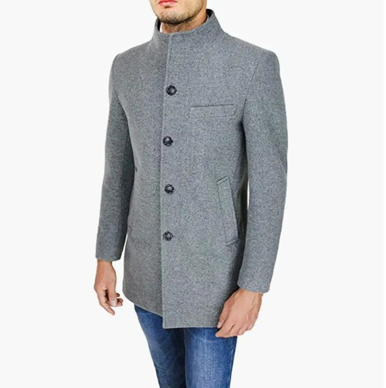 Coziro Manteau Élégant en Mélange de Laine