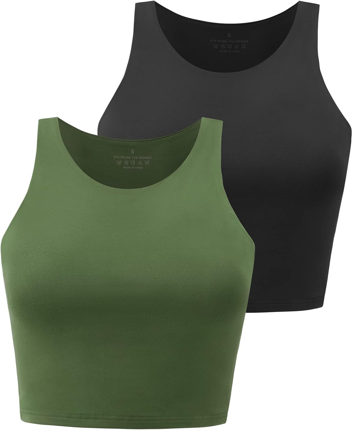 2 Pack Black/Green / Large