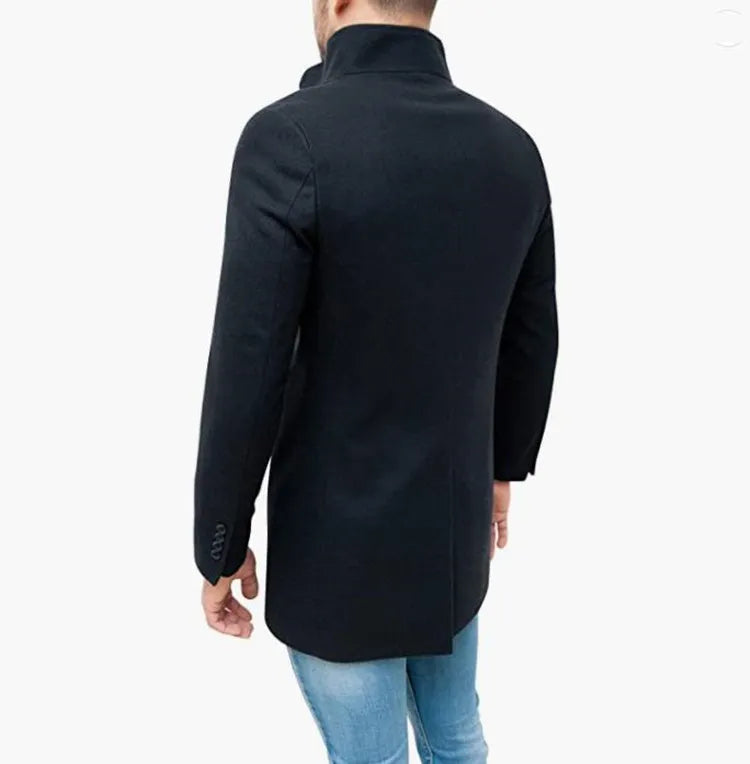 Coziro Manteau Élégant en Mélange de Laine