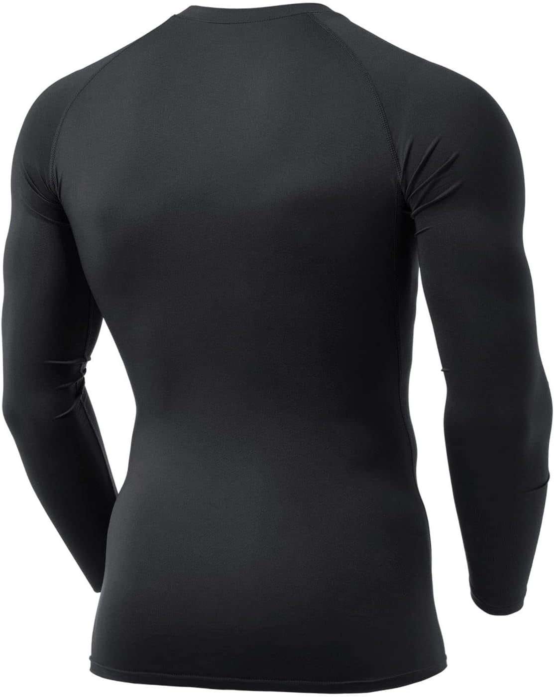 Men'S UPF 50+ Compression Shirts, Cool Dry Long Sleeve Athletic Tops, Sports Baselayer Workout Shirt