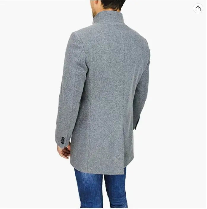 Coziro Manteau Élégant en Mélange de Laine