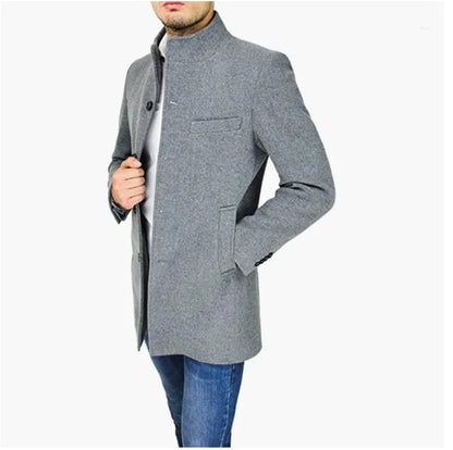 Coziro Manteau Élégant en Mélange de Laine