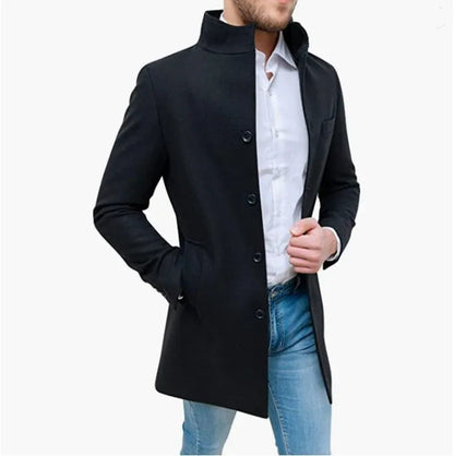 Coziro Manteau Élégant en Mélange de Laine