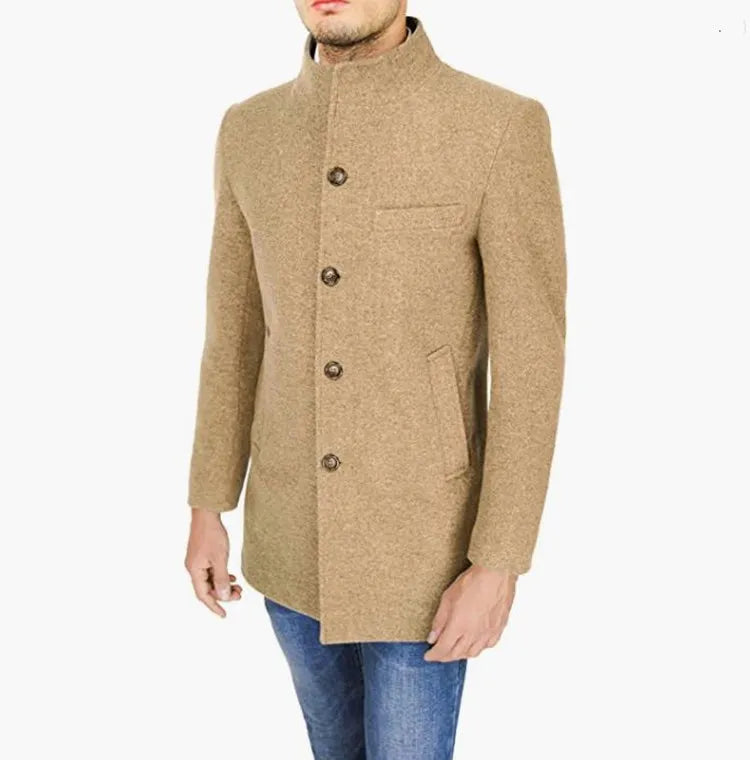Coziro Manteau Élégant en Mélange de Laine