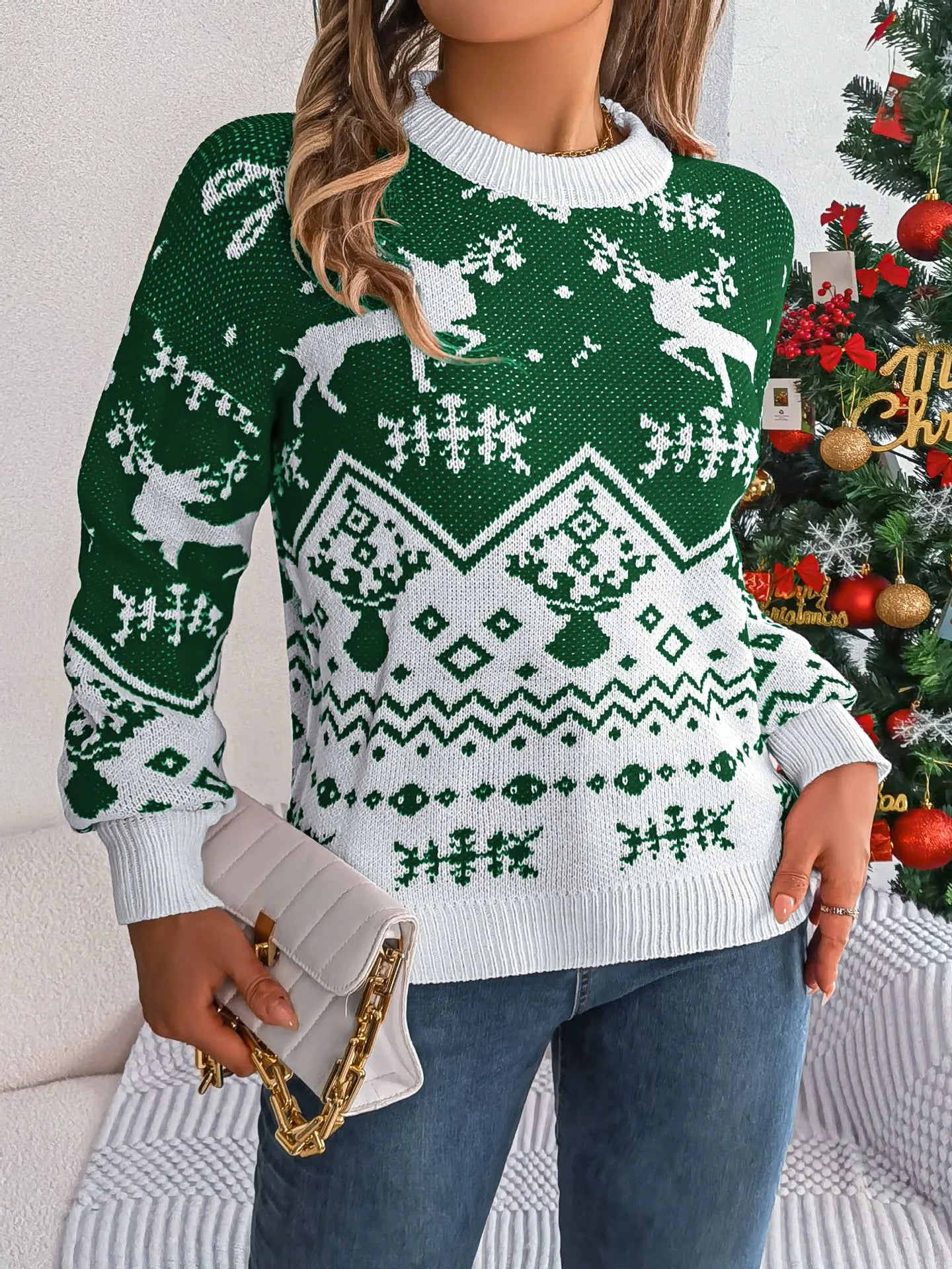 Coziro Pull de Noël Femme