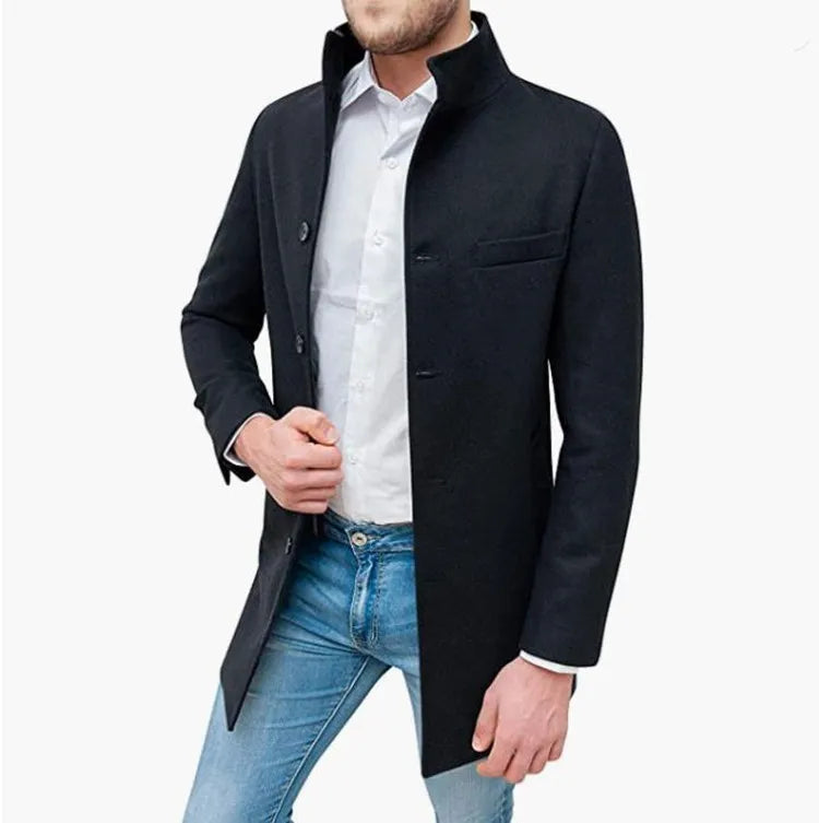 Coziro Manteau Élégant en Mélange de Laine