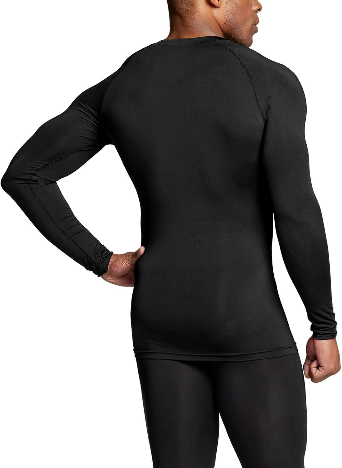 Men'S UPF 50+ Compression Shirts, Cool Dry Long Sleeve Athletic Tops, Sports Baselayer Workout Shirt