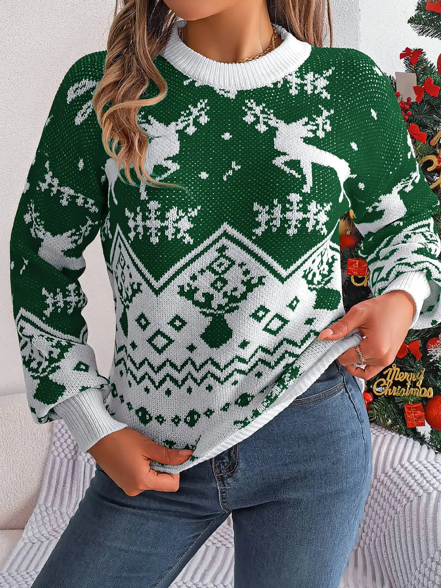 Coziro Pull de Noël Femme