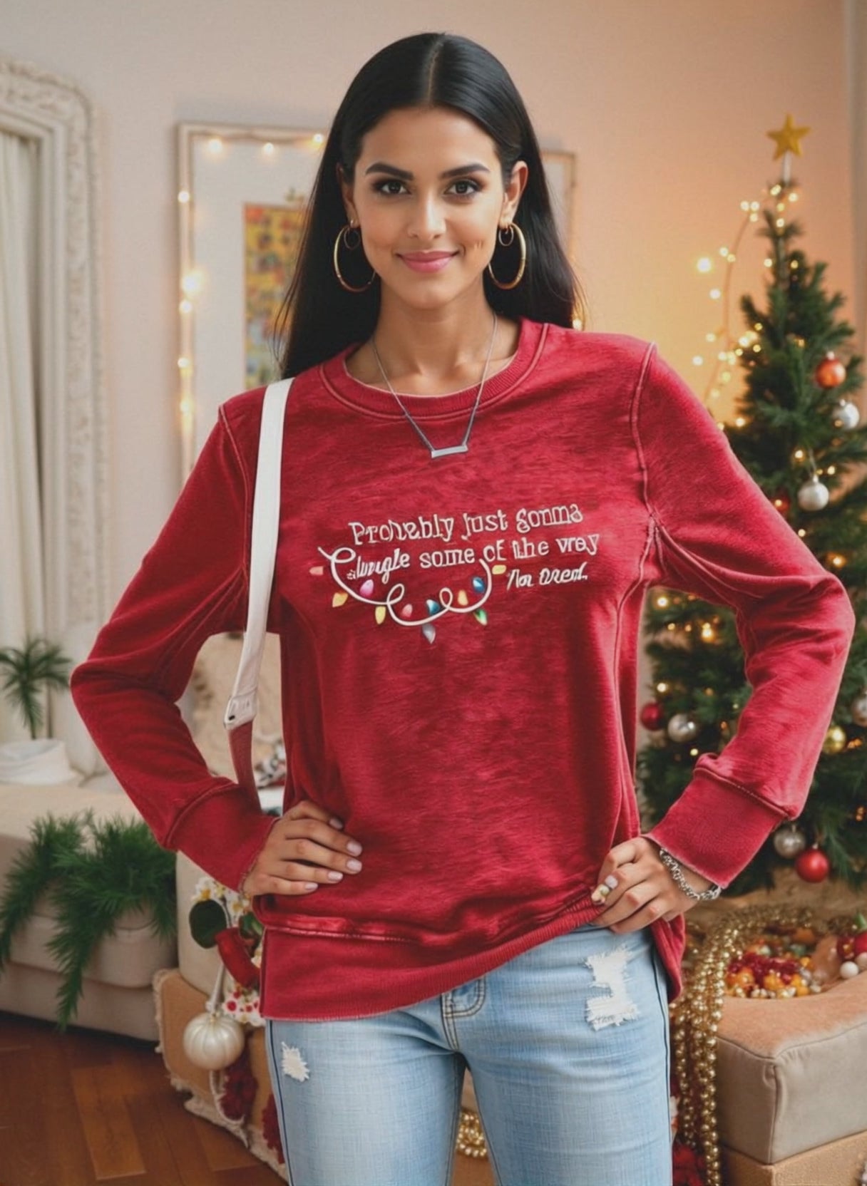 Sweat-shirt femme fatigue imprimé