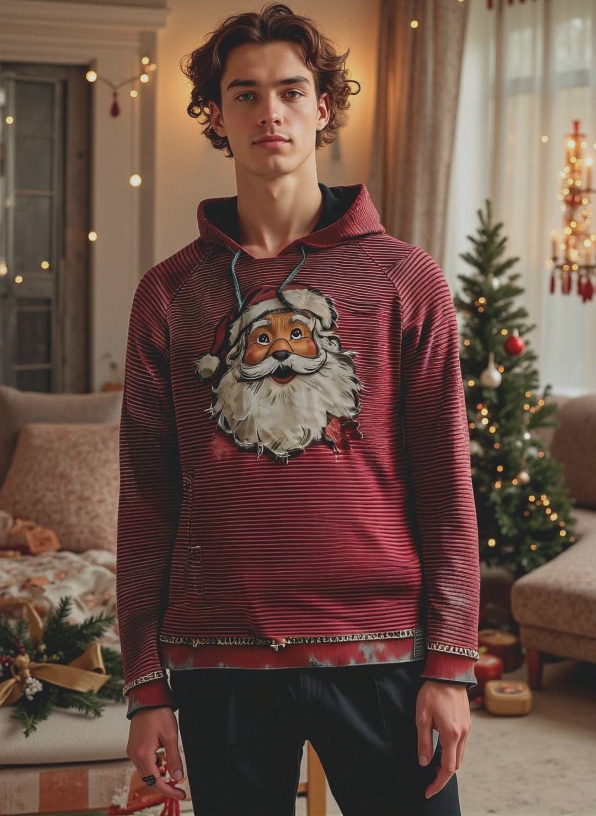 Hoodie homme Père Noël