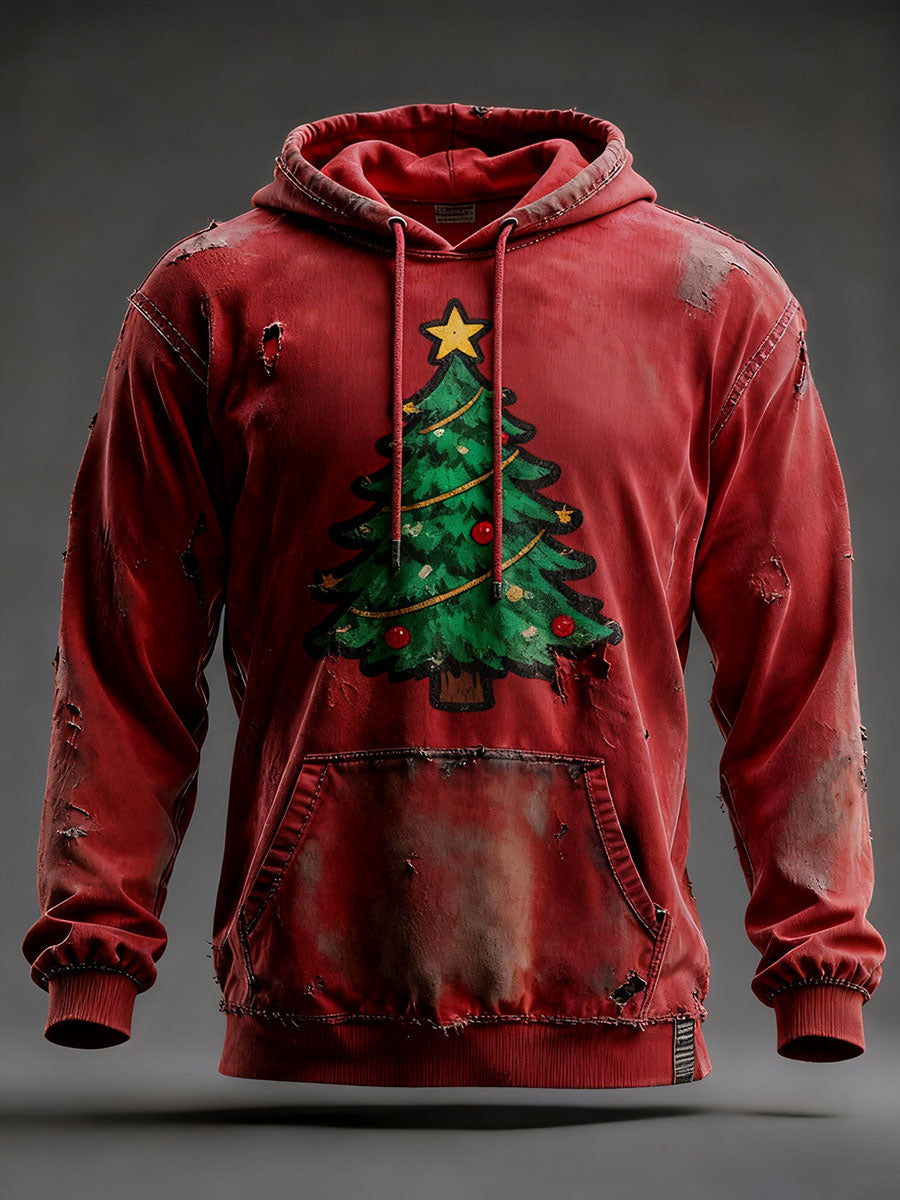 Hoodie homme sapin de Noël