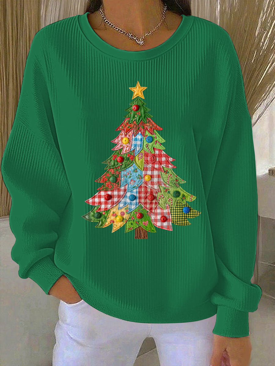 Sweat-shirt femme sapin de Noël