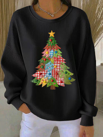 Sweat-shirt femme sapin de Noël